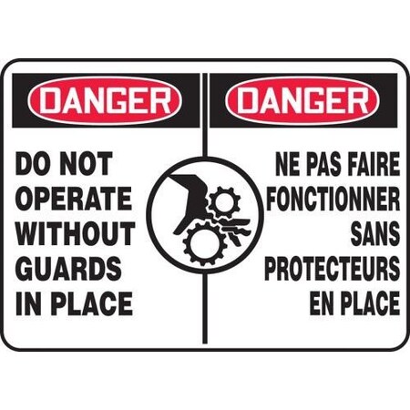 BILINGUAL FRENCH SIGN  GUARDS 10 In  FBMEQM174VS